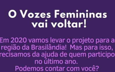 Vozes Femininas na Brasilândia: Segundo percurso do projeto é para levar voz de mulheres da periferia