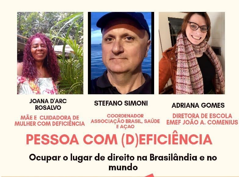 Estaremos na live com Rede Brasilândia solidária e a Rádio comunitária Cantareira para falar de inclusão da pessoa com deficiência